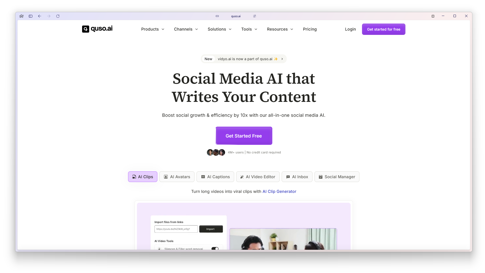 Vidyo AI - Video editing tool powered by AI